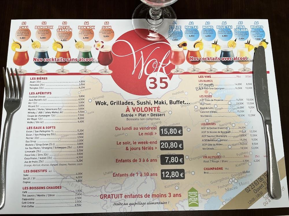 Restaurant Wok 35 - Menu Image 1